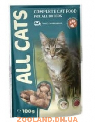 All Cats Олл Кэтс с индейкой в соусе, пауч