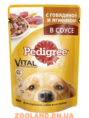 Pedigree Педигри с говядиной и ягненком в соусе
