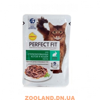 Perfect Fit для стерилизованных кошек с кроликом