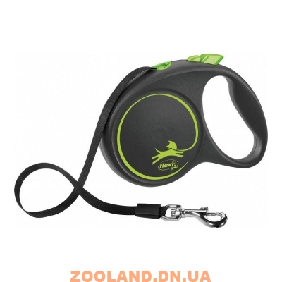 Flexi Рулетка Black Design S лента 5м