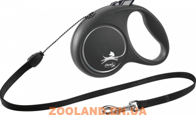 Flexi Рулетка Black Design M трос 5м
