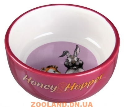 TRIXIE Керамическая миска с рисунком ''Honey & Hopper''