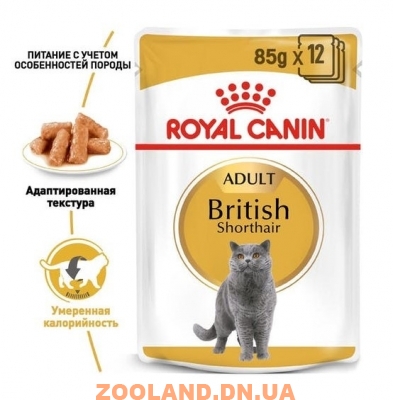 Royal Canin British Shorthair Adult Wet Роял Канин влажный корм Британской короткошерстной