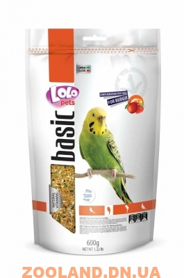 LoLo Pets basic for BUDGIE Лоло Петс фруктовый корм для волнистых попугаев 