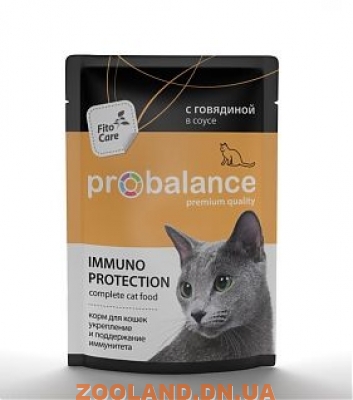 ProBalance ADULT Immuno Protection, с говядиной в соусе. Пауч