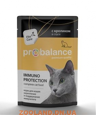 ProBalance ADULT Immuno Protection, с кроликом в соусе. Пауч