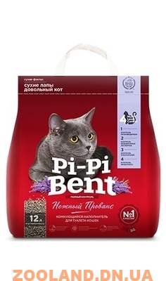 Наполнитель Pi-Pi Bent Пи-Пи Бент Нежный Прованс комкующийся