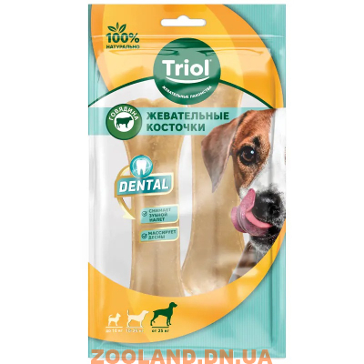 Triol Косточка жевательная DENTAL 16 см
