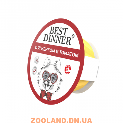 Best Dinner Ламистер паштет для взрослых собак с ягненком и томатом