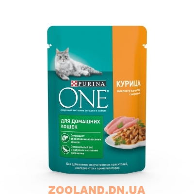 Purina One Пурина Уан корм для кошек с курицей