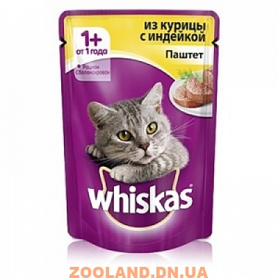 Whiskas Вискас паштет из курицы и индейки