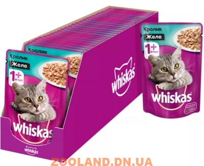Whiskas Вискас желе с кроликом