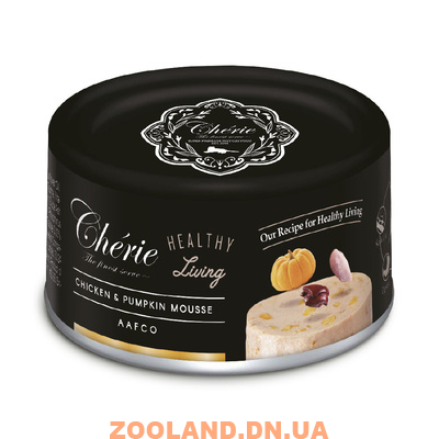 Cherie Healthy Living Консервы для кошек Мусс из курицы с тыквой