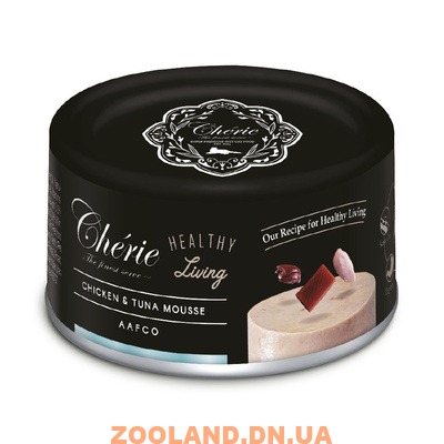 Cherie Healthy Living Консервы для кошек Мусс из курицы и тунца