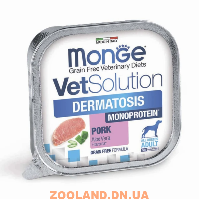 Monge VetSolution Dog Dermatosis Монж влажная диета для собак 