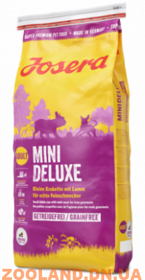 Josera MiniDeluxe сухой Йозера для взрослых активных собак миниатюрных пород