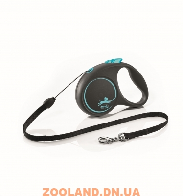 Flexi Рулетка Black Design S трос 5м