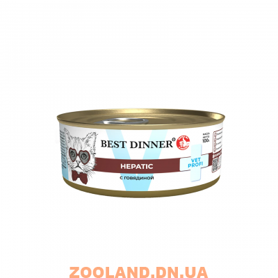 Best Dinner Консерва для кошек Exclusive Vet Profi Hepatic Говядина