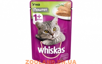 Whiskas Вискас паштет из утки