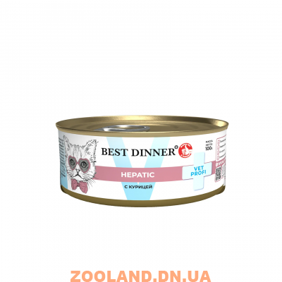 Best Dinner Консерва для кошек Exclusive Vet Profi Hepatic Курица