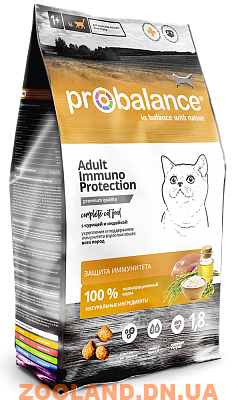ProBalance Immuno Protection для кошек с курицей и индейкой