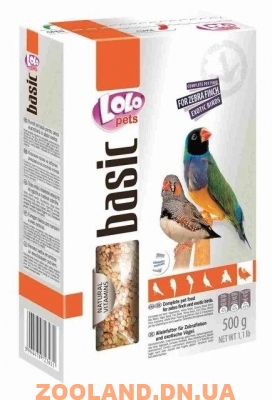 LoLo Pets basic for EXOTIC BIRDS Лоло Петс корм для зебровой амадины и экзотических птиц