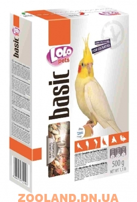 LoLo Pets basic for COCKATIEL Лоло Петс корм для нимф (средних попугаев)