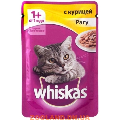 Whiskas Вискас рагу с курицей