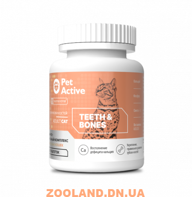 PetActive витаминно-минеральный комплекс для кошек для укрепления зубов и костей