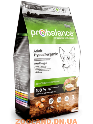 ProBalance Hypoallergenic для собак всех пород с чувствительным пищеварением