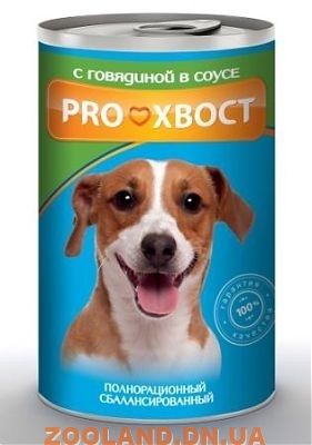 PROХВОСТ Прохвост Корм консервированный для собак, c говядиной