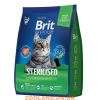 Brit Premium Cat Sterilized Брит для кастрированных и стерилизованных кошек с курицей
