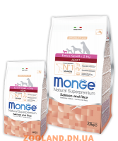 MONGE Speciality EXTRA SMALL ADULT SALMONE монж для миниатюрных собак с лососем