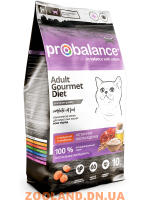 ProBalance Gourmet Diet для взрослых кошек с говядиной и ягненком