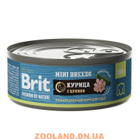 Brit Premium by Nature консервы с курицей и цукини для взрослых собак мелких пород