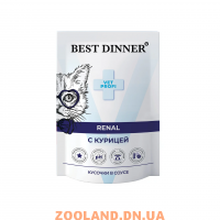 Best Dinner Пауч для кошек Exclusive Vet Profi Renal кусочки в соусе Курица
