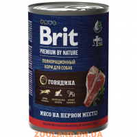 Brit Premium by Nature консервы с говядиной для взрослых собак всех пород