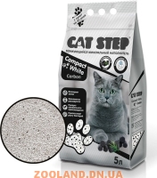 Наполнитель Cat Step Compact White Carbon Кэт Степ комкующийся