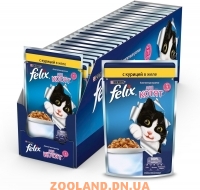 Felix Ageil Феликс для котят с курицей в желе