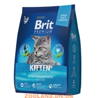 Brit Premium Cat Kitten Брит для котят, беременных и кормящих кошек с курицей и лососем