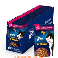 Felix Sensations Феликс  утка в желе со шпинатом