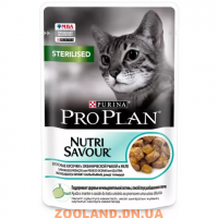 Pro Plan Sterilised Влажный корм для взрослых кошек для стерилизованных с океанической рыбой, в желе