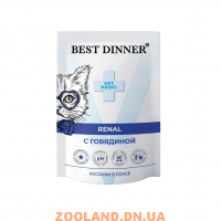 Best Dinner Пауч для кошек Exclusive Vet Profi Renal кусочки в соусе Говядина