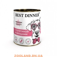 Best Dinner Консерва для собак Меню №4 С телятиной и овощами