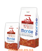 MONGE Speciality ALL BREEDS ADULT LAMB корм для всех пород с ягненком