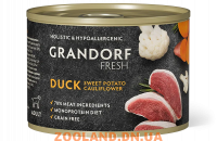 Grandorf Fresh Грандорф Фреш Паштет из утки с бататом и цветной капустой для собак