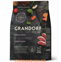GRANDORF FRESH (Грандорф) Для особо аллергичных собак мелких пород с чувствительным пищеварением Утка/Батат