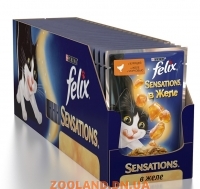 Felix Sensations Феликс курица в желе с морковью