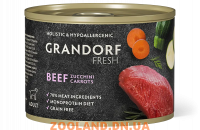 Grandorf Fresh Грандорф Фреш Паштет из говядины с цукини и морковью для собак